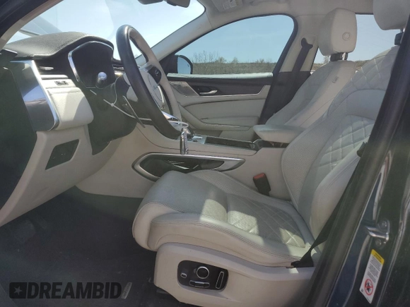 2022 Jaguar F-Pace S with VIN SADCJ2EXXNA701629, listed as a Copart auction lot 51837075 with 33,089 mi miles and Salvage title. Bid and sale history available at DreamBid. Image 7.