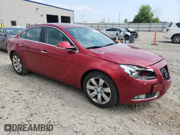 2012 Buick Regal Turbo Premium 1 with VIN 2G4GS5EV7C9214533, listed as a Copart auction lot 59638735 with 177,136 mi miles and Non repairable. Bid and sale history available at DreamBid. Image 4.