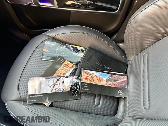 2023 Mercedes-Benz G 550 with VIN W1NYC6BJ8PX461153, listed as a Copart auction lot 80594484 with 15,655 mi miles and Non Repairable. Bid and sale history available at DreamBid. Image 14.