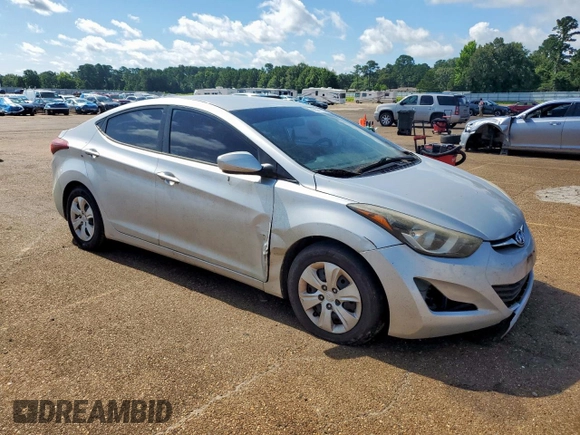2016 Hyundai Elantra SE with VIN 5NPDH4AE1GH715779, listed as a Copart auction lot 62361725 with 128,507 mi miles and Clean title. Bid and sale history available at DreamBid. Image 4.