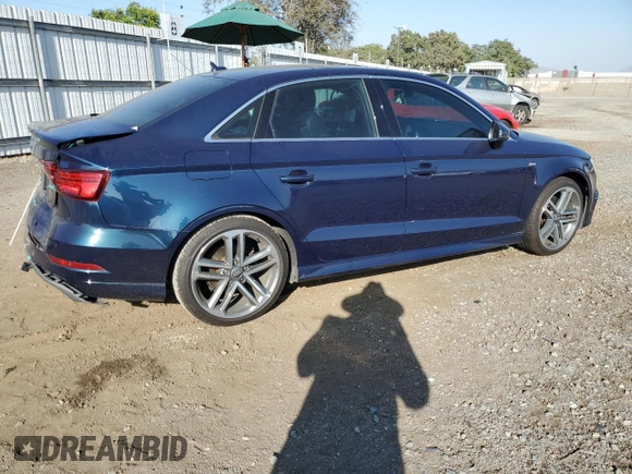 2017 Audi A3 Sedan Premium Plus with VIN WAUGUGFF3H1038266, listed as a Copart auction lot 71200734 with 105,768 mi miles and Salvage Title. Bid and sale history available at carsss.com. Image 3.
