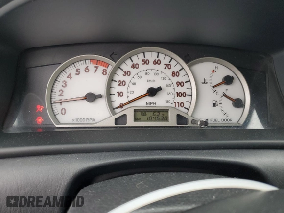 2006 Toyota Corolla CE with VIN 1NXBR32E56Z584627, listed as a Copart auction lot 58849515 with 104,530 mi miles and Salvage title. Bid and sale history available at DreamBid. Image 9.