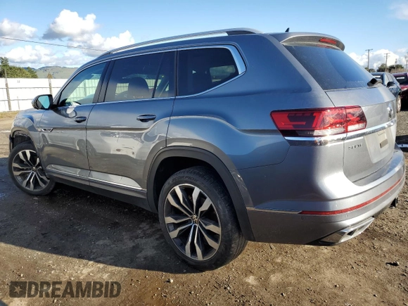 2021 Volkswagen Atlas SEL Premium R-Line with VIN 1V2FR2CA5MC536929, listed as a Copart auction lot 44397425 with 60,565 mi miles and Salvage title. Bid and sale history available at DreamBid. Image 2.