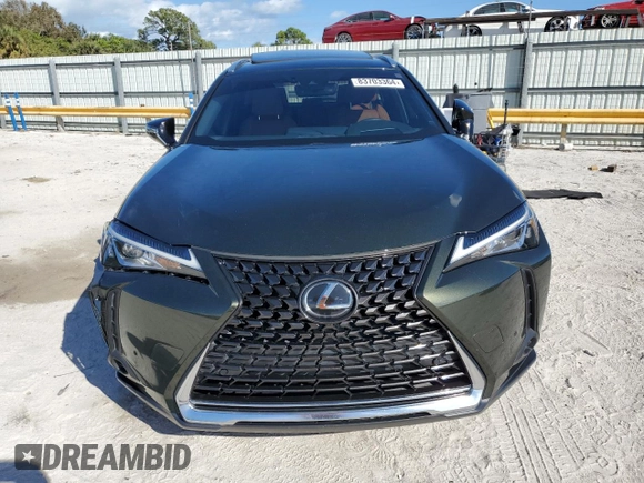2021 Lexus UX 200 with VIN JTHP3JBH2M2044864, listed as a Copart auction lot 83703364 with 32,416 mi miles and Salvage title. Bid and sale history available at DreamBid. Image 5.