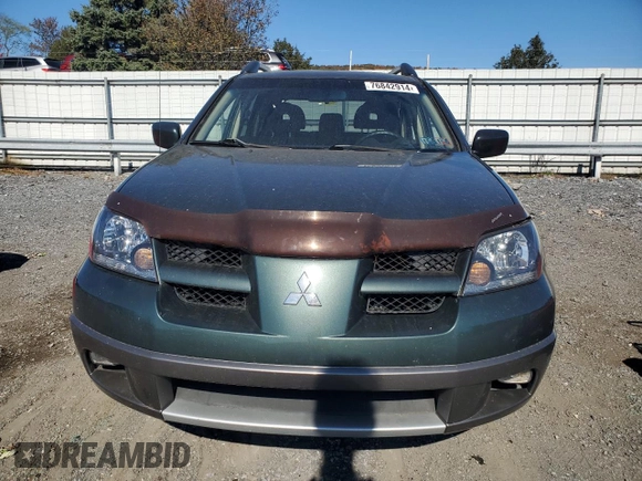 2004 Mitsubishi Outlander z VIN JA4LZ41FX4U057120, wystawiony jako Copart lot #76842914 z przebiegiem 109 281 mil mil oraz Szkoda całkowita • Salvage title. Historia ofert i sprzedaży dostępna na DreamBid. Obrazek 5.