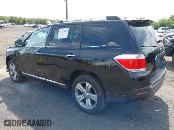 2012 Toyota Highlander Limited z VIN 5TDYK3EH7CS053597, wystawiony jako IAAI lot #42387687 z przebiegiem 134 302 mil mil oraz . Historia ofert i sprzedaży dostępna na DreamBid. Obrazek 3.