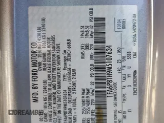 2021 Ford Mustang EcoBoost with VIN 1FA6P8TH9M5107634, listed as a Copart auction lot 57331415 with 79,159 mi miles and Salvage title. Bid and sale history available at DreamBid. Image 12.