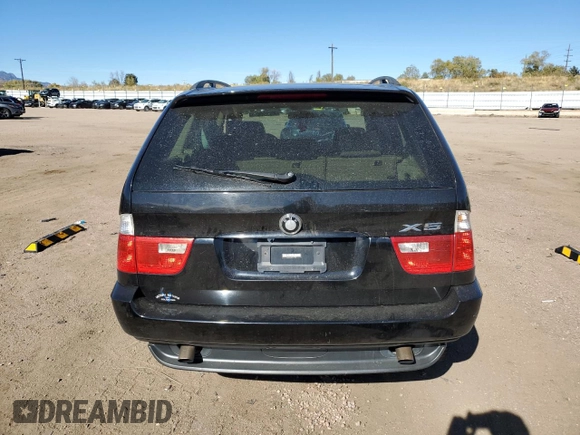 2005 BMW X5 3.0i with VIN 5UXFA13575LY19225, listed as a Copart auction lot 79002024 with 0 mi miles and Salvage Title. Bid and sale history available at carsss.com. Image 6.