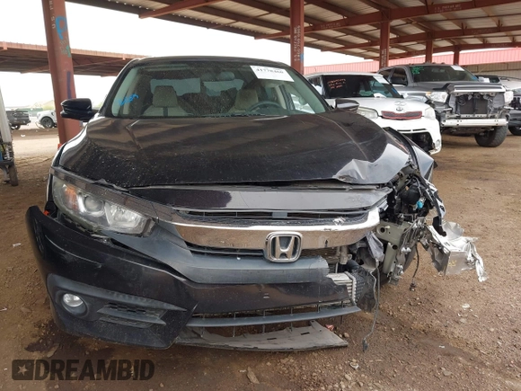 2017 Honda Civic Sedan EX-T with VIN 19XFC1F39HE028956, listed as a IAAI auction lot 41778460 with 57,216 mi miles. Bid and sale history available at carsss.com. Image 12.