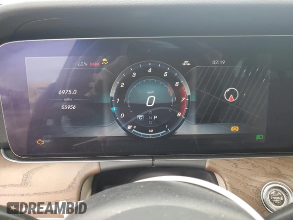 2019 Mercedes-Benz E 450 with VIN WDDZH6JB6KA591649, listed as a Copart auction lot 84411714 with 55,956 mi miles and Salvage Title. Bid and sale history available at DreamBid. Image 9.