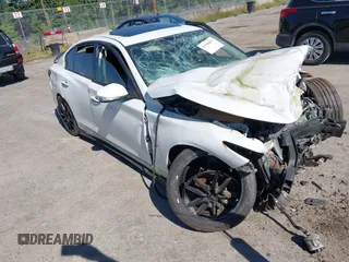 2014 Infiniti Q50 Premium z VIN JN1BV7AR4EM690497, wystawiony jako IAAI lot #42358897 z przebiegiem Nie podano mil oraz . Historia ofert i sprzedaży dostępna na DreamBid. Obrazek 1.