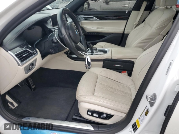 2021 BMW 7 Series 750i xDrive with VIN WBA7U2C06MCE49097, listed as a Copart auction lot 51900185 with 36,664 mi miles and Salvage title. Bid and sale history available at DreamBid. Image 7.