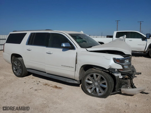 2017 Chevrolet Suburban Premier with VIN 1GNSCJKC9HR320316, listed as a Copart auction lot 75221404 with 161,495 mi miles and Salvage Title. Bid and sale history available at carsss.com. Image 4.