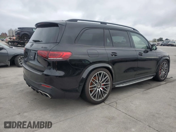 2021 Mercedes-Benz GLS with VIN 4JGFF8KEXMA330479, listed as a Copart auction lot 79840654 with 0 mi miles and Salvage Title. Bid and sale history available at carsss.com. Image 3.