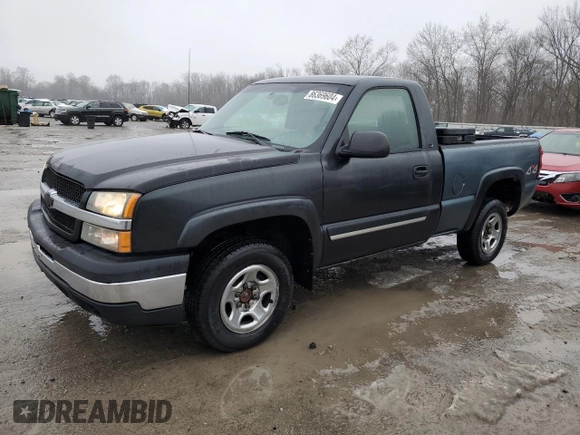 2003 Chevrolet Silverado 1500 LS with VIN 1GCEK14V63Z237927, listed as a Copart auction lot 86369604 with 150,172 mi miles and Salvage Title. Bid and sale history available at DreamBid. Image 1.
