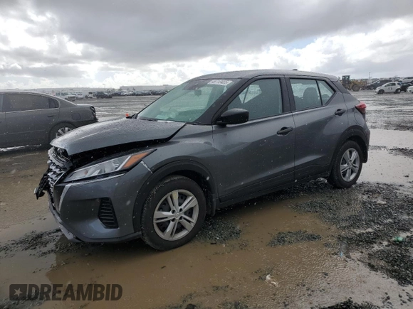 2024 Nissan Kicks S with VIN 3N1CP5BV7RL566559, listed as a Copart auction lot 48710485 with 5,903 mi miles and Salvage Title. Bid and sale history available at carsss.com. Image 1.