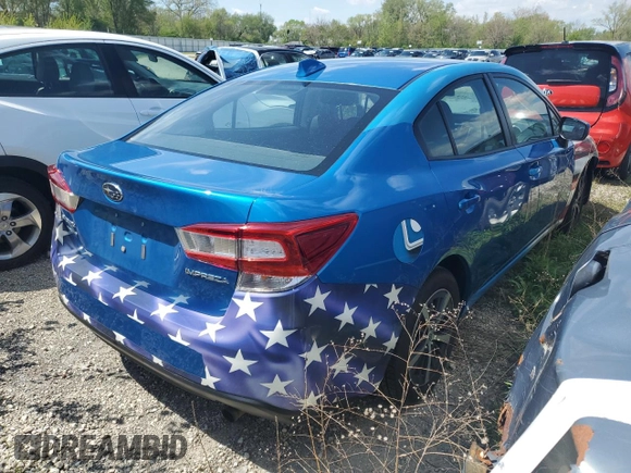 2023 Subaru Impreza Premium with VIN 4S3GKAV61P3600871, listed as a Copart auction lot 54478595 with 27,697 mi miles and Salvage title. Bid and sale history available at DreamBid. Image 3.