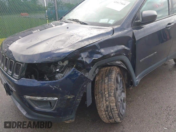 2021 Jeep Compass 80th Anniversary with VIN 3C4NJDEB5MT520949, listed as a IAAI auction lot 42447568 with 43,840 mi miles and . Bid and sale history available at DreamBid. Image 6.