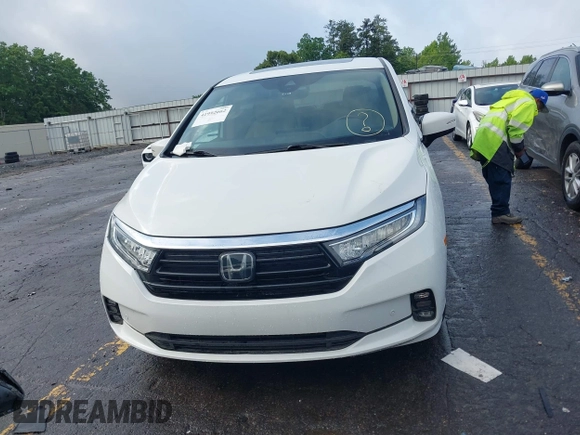 2022 Honda Odyssey Elite with VIN 5FNRL6H91NB040519, listed as a IAAI auction lot 41992662 with 34,001 mi miles and . Bid and sale history available at DreamBid. Image 12.