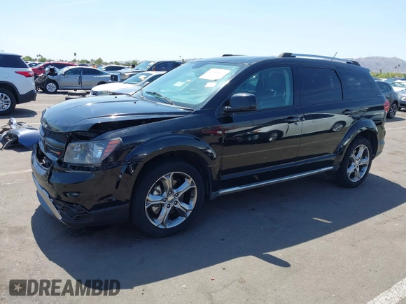 2017 Dodge Journey Crossroad Plus z VIN 3C4PDCGG9HT554093, wystawiony jako IAAI lot #42368687 z przebiegiem 112 759 mil mil oraz . Historia ofert i sprzedaży dostępna na DreamBid. Obrazek 2.