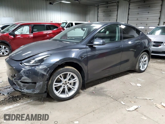 2024 Tesla Model Y Long Range with VIN 7SAYGDEE1RA254860, listed as a Copart auction lot 50750225 with 12,343 mi miles and Salvage Title. Bid and sale history available at DreamBid. Image 1.
