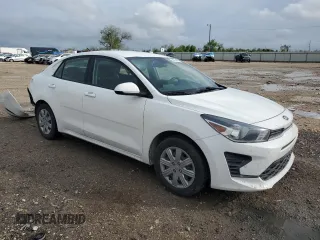 2021 Kia Rio LX with VIN 3KPA24AD1ME369454, listed as a Copart auction lot 50754405 with 81,458 mi miles and Salvage Title. Bid and sale history available at DreamBid. Image 4.