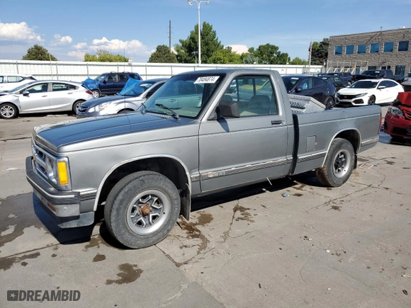 1993 Chevrolet S-10 EL with VIN 1GCCS14A5P8100784, listed as a Copart auction lot 70484874 with 185,250 mi miles and Salvage Title. Bid and sale history available at carsss.com. Image 1.