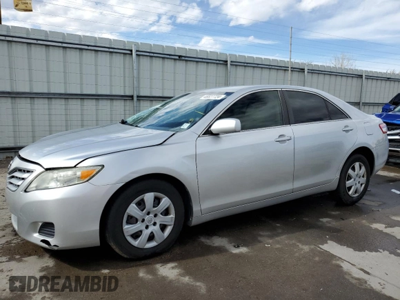 2011 Toyota Camry LE with VIN 4T1BF3EK0BU758317, listed as a Copart auction lot 48827724 with 117,705 mi miles and Salvage Title. Bid and sale history available at DreamBid. Image 1.