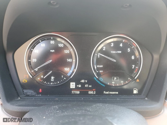 2020 BMW X1 xDrive28i with VIN WBXJG9C00L5P60455, listed as a Copart auction lot 52353875 with 77,709 mi miles and Salvage Title. Bid and sale history available at carsss.com. Image 9.