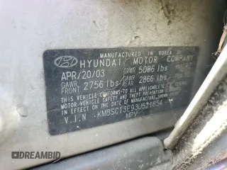 2003 Hyundai Santa Fe GLS with VIN KM8SC13E93U521854, listed as a Copart auction lot 74481814 with 242,069 mi miles and Salvage Title. Bid and sale history available at carsss.com. Image 13.