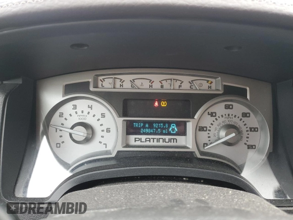 2010 Ford F-150 XL with VIN 1FTFW1EV8AFA22412, listed as a Copart auction lot 42259025 with 249,847 mi miles and Salvage title. Bid and sale history available at DreamBid. Image 9.