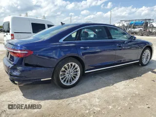 2021 Audi A8 with VIN WAU8DAF8XMN027495, listed as a Copart auction lot 50395145 with 19,508 mi miles and Salvage Title. Bid and sale history available at carsss.com. Image 3.