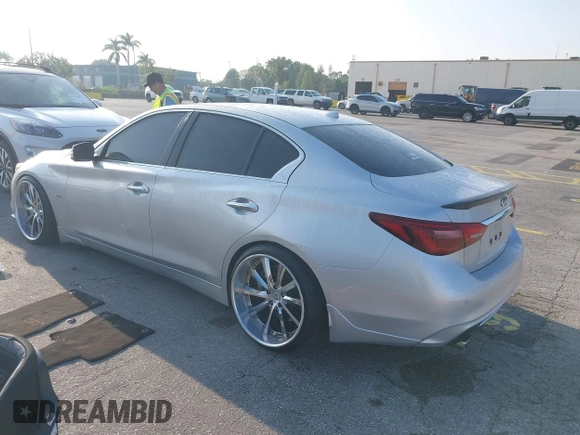 2019 Infiniti Q50 Luxe z VIN JN1EV7APXKM516277, wystawiony jako IAAI lot #41751440 z przebiegiem 52 638 mil mil oraz . Historia ofert i sprzedaży dostępna na DreamBid. Obrazek 3.