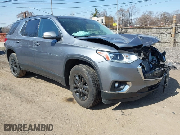 2021 Chevrolet Traverse LT Cloth with VIN 1GNERGKW5MJ183750, listed as a IAAI auction lot 41833143 with 38,685 mi miles. Bid and sale history available at carsss.com. Image 1.