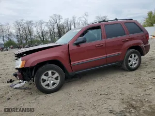 2008 Jeep Grand Cherokee Laredo with VIN 1J8GR48K68C240142, listed as a Copart auction lot 52652275 with 185,437 mi miles and Salvage Title. Bid and sale history available at carsss.com. Image 1.
