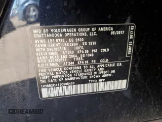 2018 Volkswagen Atlas Launch Edition z VIN 1V2BR2CA1JC505400, wystawiony jako Copart lot #72614594 z przebiegiem 88 138 mil mil oraz Szkoda całkowita • Salvage title. Historia ofert i sprzedaży dostępna na DreamBid. Obrazek 12.