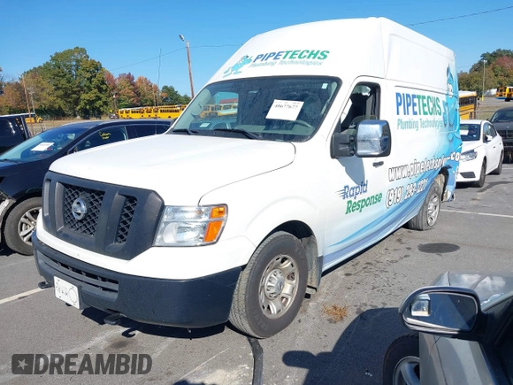 2021 Nissan NV SV with VIN 1N6AF0LY0MN804468, listed as a IAAI auction lot 40677677 with 138,962 mi miles. Bid and sale history available at carsss.com. Image 2.