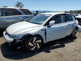 2022 Volkswagen GTI with VIN WVWH87CD9NW179355, listed as a Copart auction lot 62597673 with 7,435 mi miles and . Bid and sale history available at DreamBid. Image 1.