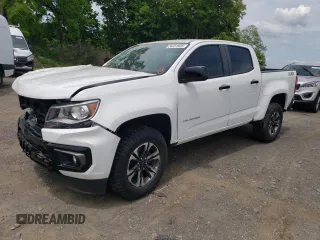 2022 Chevrolet Colorado 4WD Z71 z VIN 1GCGTDEN6N1306302, wystawiony jako Copart lot #56331935 z przebiegiem 18 306 mil mil oraz Szkoda całkowita • Salvage title. Historia ofert i sprzedaży dostępna na DreamBid. Obrazek 1.