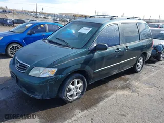 2000 Mazda MPV DX with VIN JM3LW28G0Y0102748, listed as a IAAI auction lot 41408850 with 281,995 mi miles. Bid and sale history available at carsss.com. Image 2.