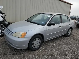 2001 Honda Civic LX with VIN JHMES16551S010763, listed as a Copart auction lot 55712494 with 91,055 mi miles and Clean Title. Bid and sale history available at carsss.com. Image 1.
