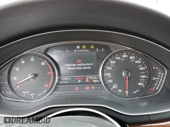 2020 Audi A5 Sportback Premium with VIN WAUANCF59LA008782, listed as a Copart auction lot 58103303 with 72,447 mi miles. Bid and sale history available at carsss.com. Image 9.