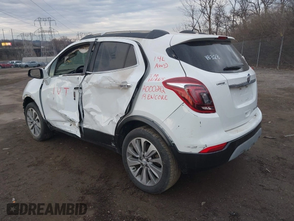2019 Buick Encore Preferred with VIN KL4CJESB7KB715638, listed as a IAAI auction lot 40563681 with 66,948 mi miles. Bid and sale history available at carsss.com. Image 3.
