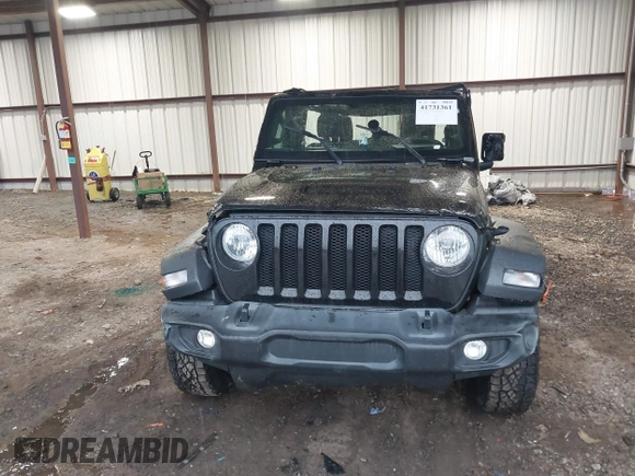 2021 Jeep Wrangler Unlimited Willys with VIN 1C4HJXDN2MW725181, listed as a IAAI auction lot 41731361 with 53,505 mi miles and . Bid and sale history available at DreamBid. Image 12.