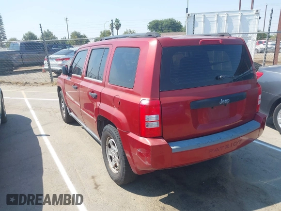 2008 Jeep Patriot Sport with VIN 1J8FT28088D703943, listed as a IAAI auction lot 42738705 with 195,234 mi miles and . Bid and sale history available at DreamBid. Image 3.