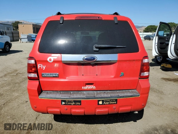 2011 Ford Escape Hybrid with VIN 1FMCU5K31BKA00016, listed as a Copart auction lot 62947255 with 390,317 mi miles and Clean title. Bid and sale history available at DreamBid. Image 6.