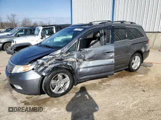 2012 Honda Odyssey Touring with VIN 5FNRL5H93CB130097, listed as a Copart auction lot 47445765 with 0 mi miles and Non Repairable. Bid and sale history available at carsss.com. Image 1.
