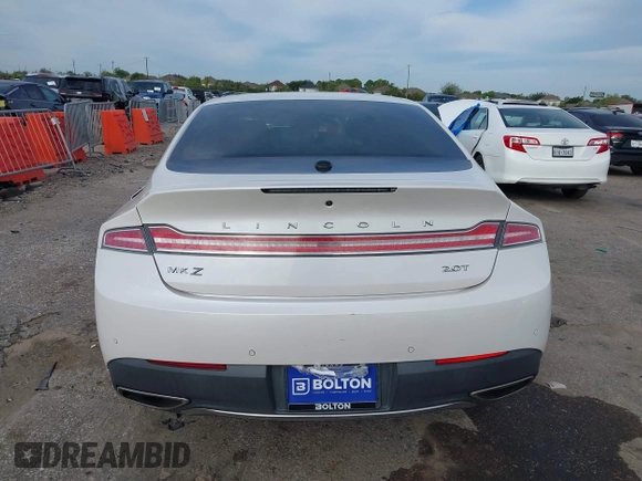 2017 Lincoln MKZ Select with VIN 3LN6L5C96HR614633, listed as a IAAI auction lot 37740570 with 82,970 mi miles. Bid and sale history available at carsss.com. Image 16.