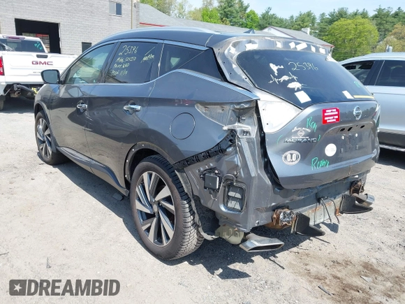 2015 Nissan Murano SL z VIN 5N1AZ2MH2FN202285, wystawiony jako IAAI lot #42229071 z przebiegiem 124 211 mil mil oraz . Historia ofert i sprzedaży dostępna na DreamBid. Obrazek 3.