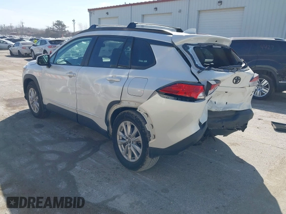 2022 Toyota Corolla Cross LE with VIN 7MUCAABG7NV013235, listed as a IAAI auction lot 41796408 with 20,943 mi miles and . Bid and sale history available at DreamBid. Image 3.